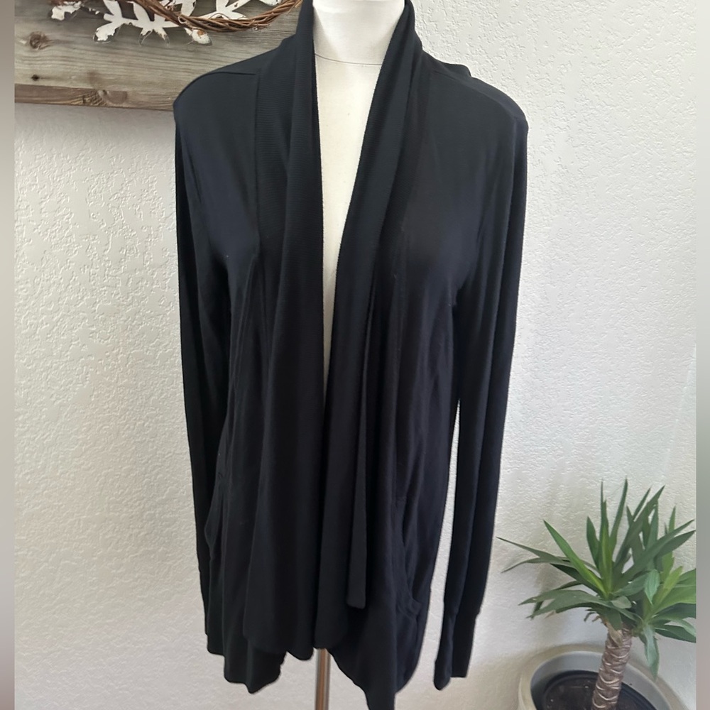 Athleta Women’s Black Pranayama Wrap Sweater 777944-00 Size Small